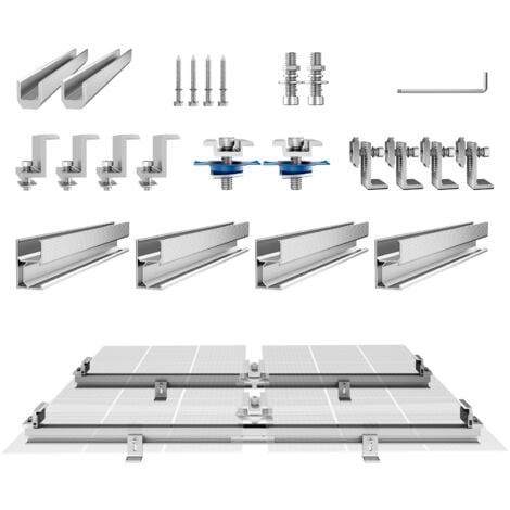 Morsetti Per Pannelli Solari - 6 Pezzi In Alluminio | Per Camper, Barca, Casa 30-45mm - Foto 2
