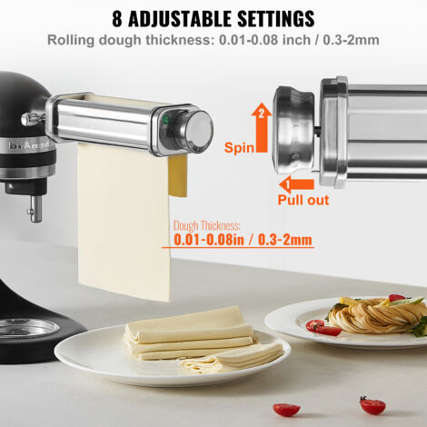 Scivolo Per Versare In Acciaio Inox Per Mixer KitchenAid E Kenwood – Accessorio Da Cucina Lavabile In Lavastoviglie, Antigoccia, Facile Da Pulire