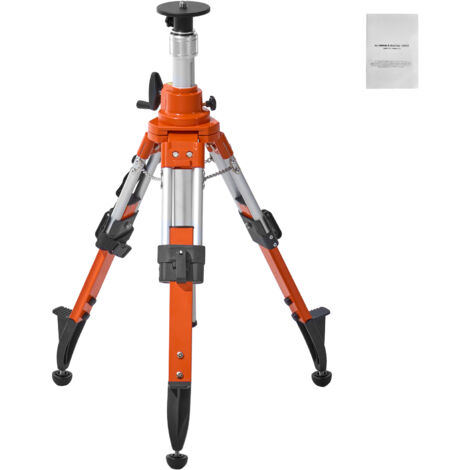 Mophorn Supporto per Treppiede con Livella Laser, Attacco Filettato, Regolazione Altezza 690-1720 mm, con Bolla Livello Limitatore di Diffusione, Antiscivolo Sollevabili, Capacita Massima 9,07 kg