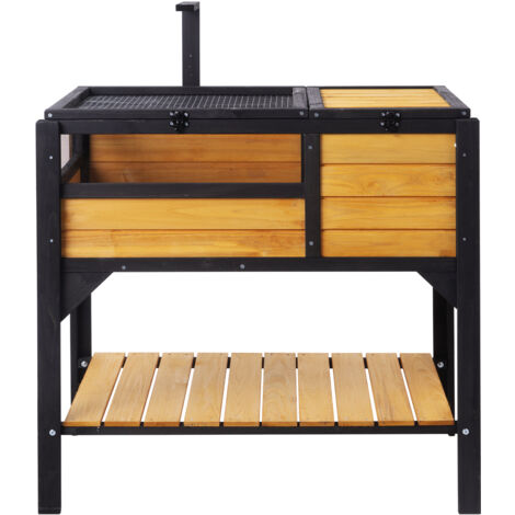Mophorn Habitat per Tartarughe, Casa per Tartarughe in Legno per Interni ed Esterni, Recinto per Tartarughe con Supporto per Luce, Recinto per Rettili, Gabbia per Piccoli Animali di Supporto per Geco