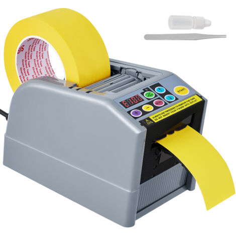 Mophorn Dispenser Automatico di Nastro Taglianastro Elettrico 25W Taglianastro Larghezza Nastro 6-60mm Lunghezza Nastro 5-999mm per Industrie, Uffici, Case, Negozi
