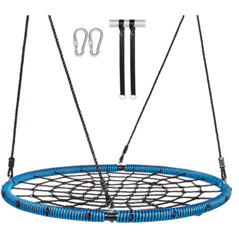 AIVOOF Cinghie per altalena, 2 pezzi Kit per appendere altalena da 19 cm Cinghie per appendere per impieghi gravosi Contiene 440 libbre con moschettone perfette per sedile altalena, amaca, tavola