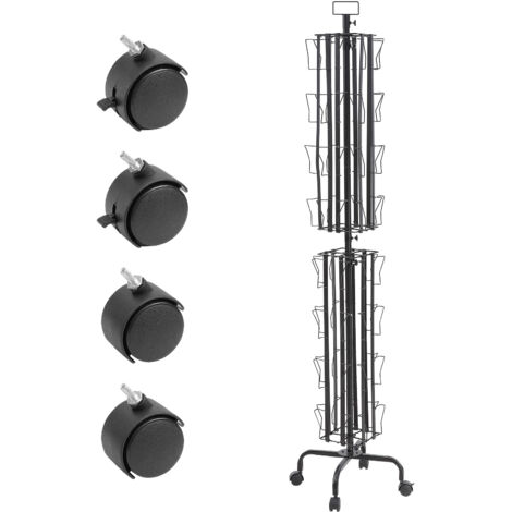 Espositore Per Brochure In Legno A 4 Livelli – Organizer Da Tavolo Per Riviste, Opuscoli E Volantini, 20,3x15,5x23,1 Cm - 3