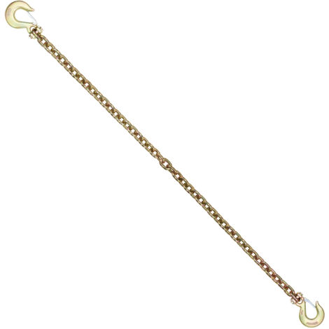 Mophorn Catena di Traino con Ganci a Forcella 2 Pezzi Catene di Trasporto G80 10 mm x 316 cm, Carico Catena per Tronchi 3,22 Tonnellate, per Fissaggio di Attrezzature per Carro Attrezzi