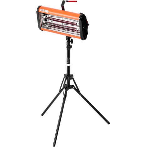 Mophorn Lampada Polimerizzante a Infrarossi 2000W Portatile/Supporto Doppio Uso, Temporizzazione 0-90 Minuti, Lampada Polimerizzante per Auto, Riscaldamento Automatico con Staffa, a Spruzzo da 0,33 ㎡ (1/5)