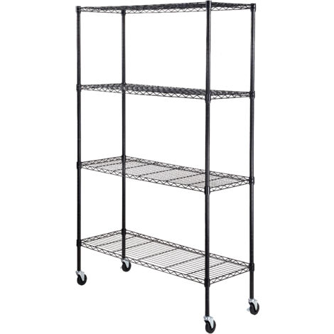 Scaffale Cucina 3 Ripiani In Acciaio Inox 80x80x40 Cm | Portaoggetti Pesante Per Dispensa, Esterno, Giardino, Capacità 50 Kg A Ripiano
