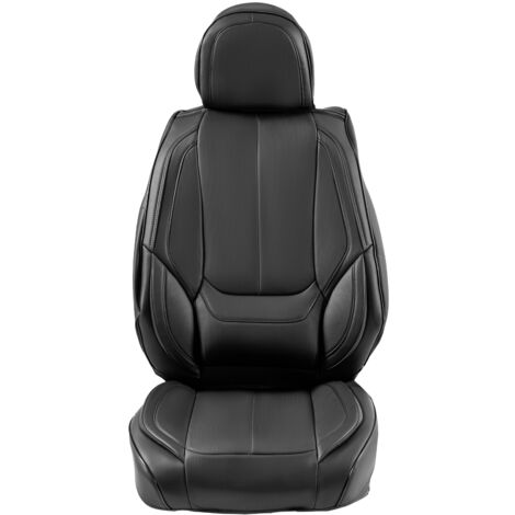 Coprisedili Auto Universali Set Completo | Tessuto Poliestere Morbido | Anteriore E Posteriore | Nero E Rosa | Protezione Sedili