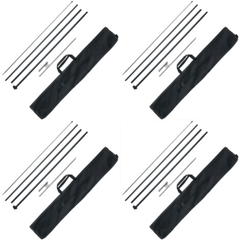 Asta Portabandiera Telescopica Anley - 120cm In Acciaio Inossidabile, Pieghevole Con Impugnatura Antiscivolo - Foto 6