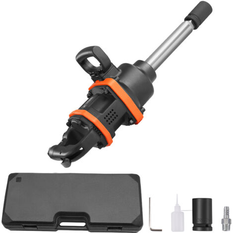 Mophorn Avvitatore Pneumatico a Percussione Quadrato 2,54cm 4284 Nm, Avvitatore Pneumatico a Impulsi Pressione max. 13,8 bar Velocita Max. 5000 giri/min per Riparazioni Auto Veicoli da Officina Garage