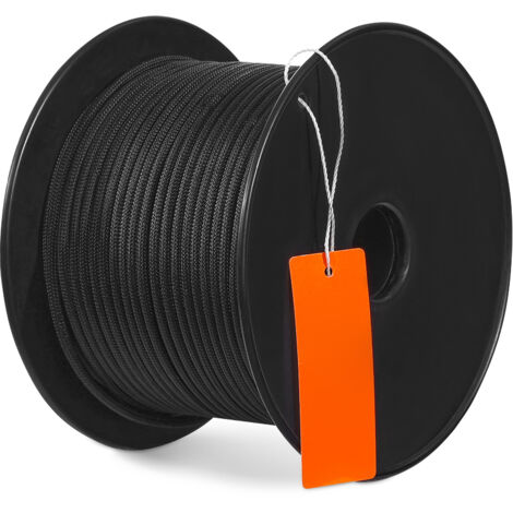 Doppia Treccia Drizza Alta Tenacità Gialla Con Spia Nera 8 Mm - Al - Foto 12