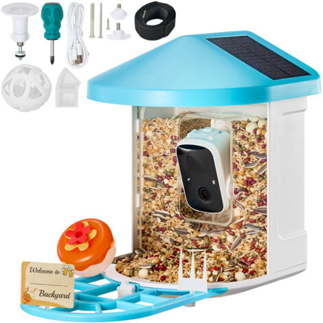 Birdfy - Mangiatoia Intelligente per Uccelli Metal Lite - Alimentazione