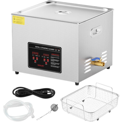 Mophorn Pulitore ad ultrasuoni 15L, 360 W con timer e riscaldatore, macchina per la pulizia digitale a 40 kHz per gioielli, orologi, occhiali, parti industriali, utensili (1/5)