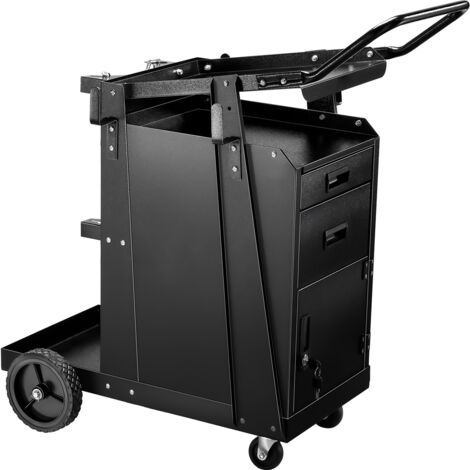 Mophorn Carrello per saldatura, resistente con 2 cassetti, armadio con serratura, capacità di 350 libbre, ruote a 360°, per attrezzature per saldatura e bombole di gas