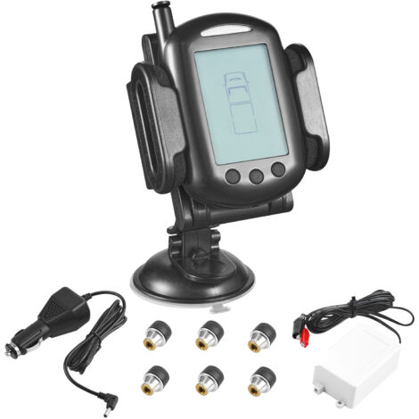 Monitoraggio della pressione degli pneumatici, sistema di monitoraggio della pressione degli pneumatici per moto, senza fili, con display LCD e 2 sensori esterni, sensore di monitoraggio della