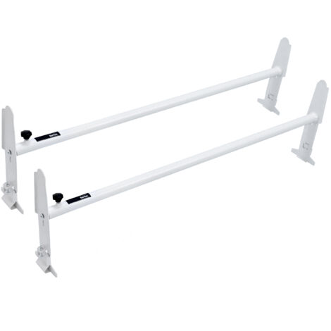 Mophorn Portapacchi per furgone, portapacchi in lega di acciaio a 2 barre, Regolabile da 1200-2000 mm, Capacità 227 kg, Portapacchi Compatibile con Furgoni Full-size con Grondaia, GMC Savana