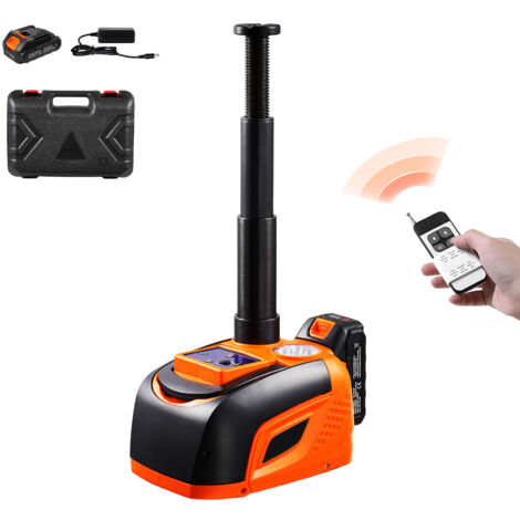 Mophorn Cric elettrico per auto, 5 tonnellate/11000 libbre, portatile con elevata capacità, luce LED e telecomando, per berlina, SUV, camion