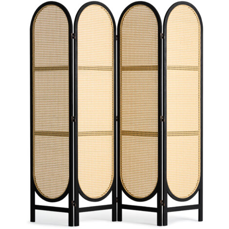 Divisorio Per Ambiente Pieghevole CHOSENM 3 Pannelli Beige 102x180 Cm - Schermo Portatile Per Privacy, Ufficio, Camera