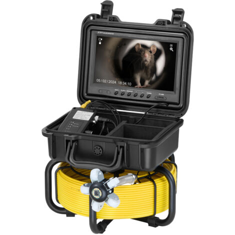 VEVOR Telecamera di Ispezione per Tubi, 50M Endoscopio Industriale Tubi per Fognatura, 164FT per Sistemi di Acque Reflue Kit di Accessori Copertura della Fotocamera Caricatore Cacciavite Scheda SD VEVOR Telecamera di Ispezione per Tubi, 50M Endoscopio Industriale Tubi per Fognatura, 164FT per Sistemi di Acque Reflue Kit di Accessori Copertura della Fotocamera Caricatore Cacciavite Scheda SD