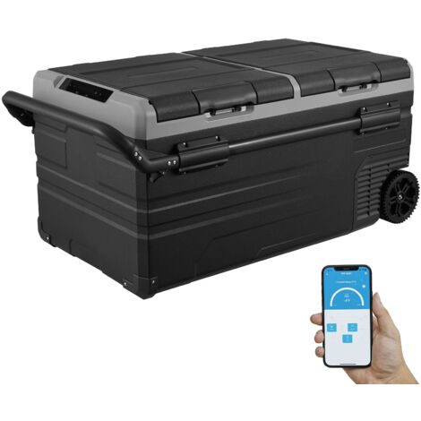 Frigorifero Portatile 45L Auto Con Doppia Zona - Da -22°C A 20°C, Con Ruote - Foto 7