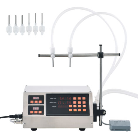 Macchina Per Salsicce Manuale, Riempitrice Di Carne Con Due Imbuti, Per Budelli Sottili E Spessi, ABS Bianco - 4