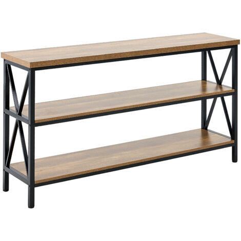 Tavolo Consolle Henn&Hart Stella, Design Moderno, Base In Metallo E Piano In Finto Marmo, Nero/bianco, Larghezza 91 Cm - 4