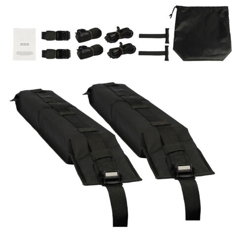Mophorn Cuscini morbidi per portapacchi, 31,5" Universale per Auto, Capacità 176LBS per Bagagli, Kayak, Portapacchi con 4 Cinghie di Fissaggio, 2 Cinghie ad Anello Rapido e Borsa Portaoggetti per SUP