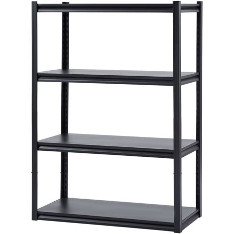 Mophorn Scaffali di stoccaggio a 4 livelli - Capacità di carico pesante di 2400 libbre, profondità 20" x larghezza 40" x altezza 57" Scaffali da garage in metallo regolabili.