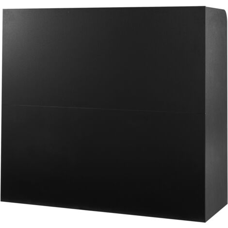 Mophorn 47,24 pollici scrivania reception, tavolo da ufficio rettangolare con cassetto bloccabile e mobiletto portaoggetti per cassa, hall, salone di bellezza e ufficio, nero