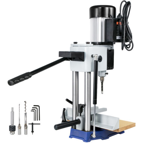 Mophorn Macchina per mortasare Husuper Woodworking, mortasatrice Powermatic da 550 W e 2800 giri/min, mortasatrice cava con set di punte per scalpello, macchina per mortasatura da banco