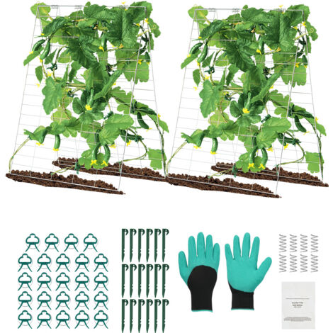 Traliccio per cetriolo per giardino, traliccio da 122 cm con