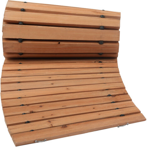 Sentiero di Legno 245 cm per Giardino, Passerella di Legno Resistente alle Intemperie con Fil di Ferro Robusto (245 x 43 x 2 cm) | Leroy Merlin