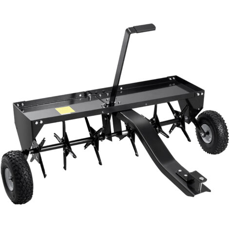 Mophorn Arieggiatore a Spina Trainato 1016 mm con Attacco Universale, Arieggiatore Trainato con Punte di Ferro Alternanti, Arieggiatore per Prato Trainato per Giardini, Prati, Fattorie