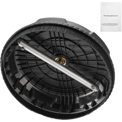 Mophorn Idropulitrice per Superfici in Acciaio Inossidabile con 4 Ruote, 206,8 bar Max, Connettore Rapido 1/4, 2 Ugelli di Spruzzo, Doppia Impugnatura, per Cemento, Patio, Marciapiede 385 mm