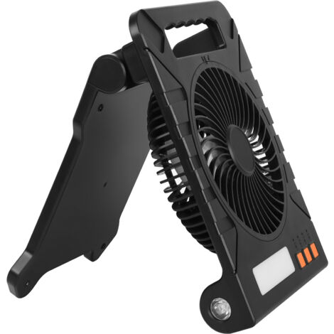 Ventilatore Portatile Ricaricabile Rigwig - Pieghevole 90° Con Display LED - USB Bianco