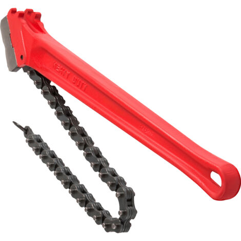 Mophorn Chiave a catena per tubi da 36 pollici, chiave a catena per filtro olio per impieghi gravosi, capacità da 4-1/2 a 7-1/2 pollici, lunghezza catena 760 mm