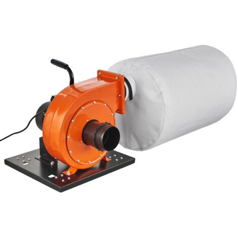 Mophorn Aspiratore Polveri, Flusso deAria 1HP 460 CFM, Aspiratore Polveri Rotante Sacco 21 Galloni, Filtrazione a Sacco da 2,5 Micron, Contenitore Mobile per Polvere di Legno per Officina Industriale
