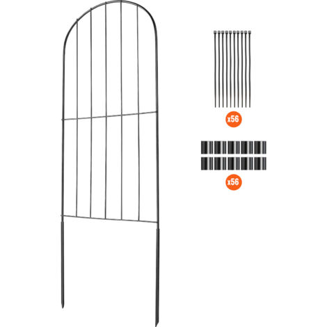 Mophorn Garden Fence, recinzione barriera per animali da 24 pollici (altezza) x 30 piedi (lunghezza), recinzione decorativa sotterranea con spaziatura tra i picchetti di 2 pollici