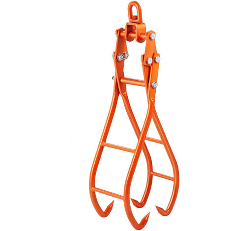 Mophorn gancio per legname da 28 pollici, pinza per tronchi a 4 artigli, pinze di sollevamento in acciaio girevoli, design con artigli d'aquila, capacità di 2205 libbre