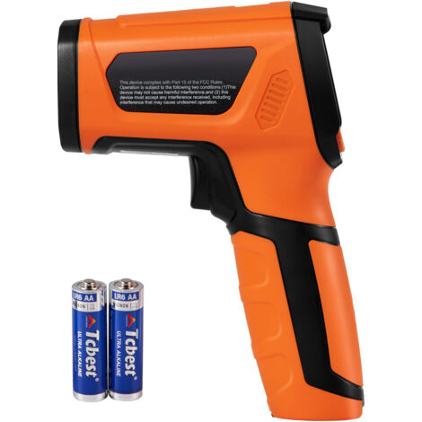 Mophorn Termometro a infrarossi, pistola termica laser doppia da-40 a 2732°F, pistola termica IR portatile senza contatto con emissività regolabile per fusione di metalli, cottura