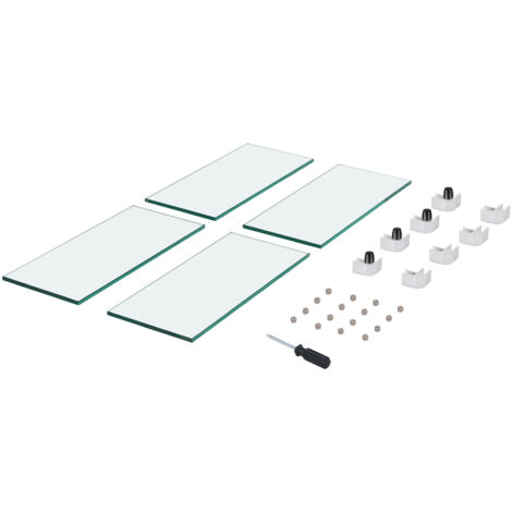 VEVOR Paravento In Vetro Temperato Per Braciere Quadrato Da 48,5 X 48,5 Cm – Protezione Antivento Trasparente E Robusta Per Tavolo Fuoco Da Esterno