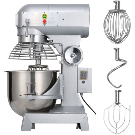 Mophorn Impastatrice Planetaria 30L Elettrica 3 Velocita Regolabile da Tavolo, Impastatrice Elettrica da Cucina per Farina Uova Crema Carne Ciotola Velocita Regolabile, Impastatrice Planetaria 1100W