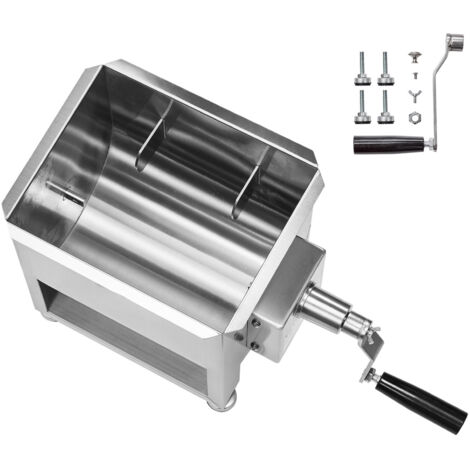 Mophorn Impastatrice manuale per carne, attrezzatura per la lavorazione della carne con capacità di 15 litri, impastatrice in acciaio inox per salsicce e carne macinata