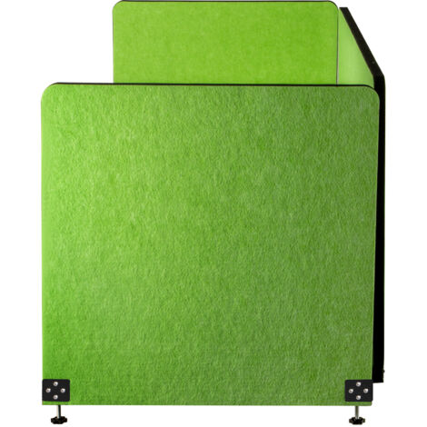 Mophorn Divisorio per scrivania da 60", pannello acustico per la privacy a 3 pannelli, fonoassorbente, riduzione del rumore, divisorio leggero a morsetto per ufficio, verde (1/3)