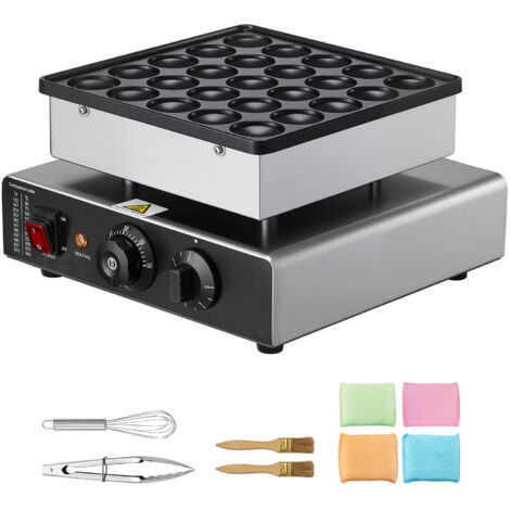 MophornMini macchina per pancake con 25 piastre da 43 mm di diametro, rivestimento antiaderente in acciaio inox, controllo di temperatura e timer, ideale per uso domestico e ristoranti (1/5)
