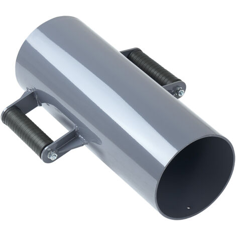 Mophorn Battipali Manuale in Metallo con Maniglie, Adatto per Pali a T e Canali a U, Ideale per Recinzioni in Legno, con Diametro Interno di 154,9 mm, Perfetto per Uso in Fattorie e Giardini