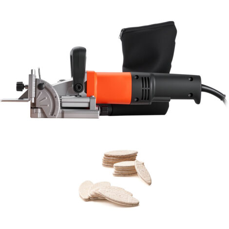 Mophorn Fresatrice a Lamelle 760W 5,9A 11600 giri/min, Angolo di Posizionamento a 45° con Sacchetto per Polvere, Strumento Regolabile per Lavorazione del Legno