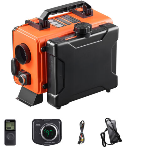 Mophorn Riscaldatore d'Aria Diesel 8 kW DC 12 V/24 V Portatile con Telecomando e Schermo LCD, Serbatoio da 4,5 L per Camion e Camper