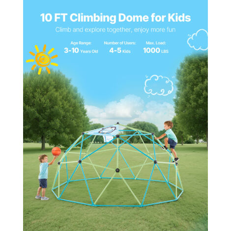 Cupola da Arrampicata Geometrica per Bambini da 3 a 10 Anni, 305