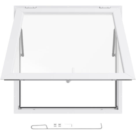 Mophorn Sportello per Concessioni 915 x 915 mm con Telaio in Lega di Alluminio, Apertura a 85 Gradi, Porta a Tenda e Gancio di Traino, Resistente all'Acqua