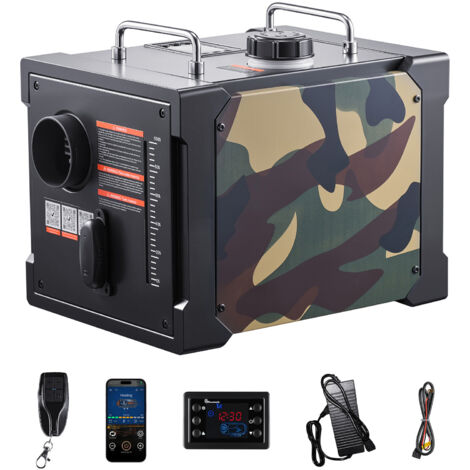 Mophorn Riscaldatore d'Aria Diesel 8 kW, DC 12 V/24 V, Riscaldatore Portatile per Auto, Camper e RV con Controllo Bluetooth, Telecomando, Schermo LCD e Serbatoio Carburante da 7L